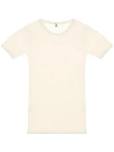 Baserange Cut-out T-shirt In White