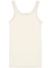 Baserange Cut-out Tank Top In 白色