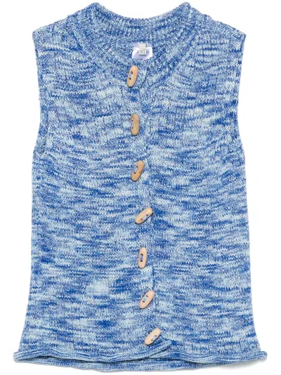 Baserange Drip Vest In Blue