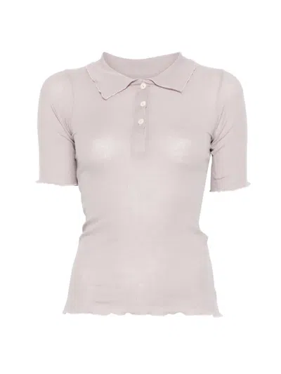 Baserange Dual Polo Top In White