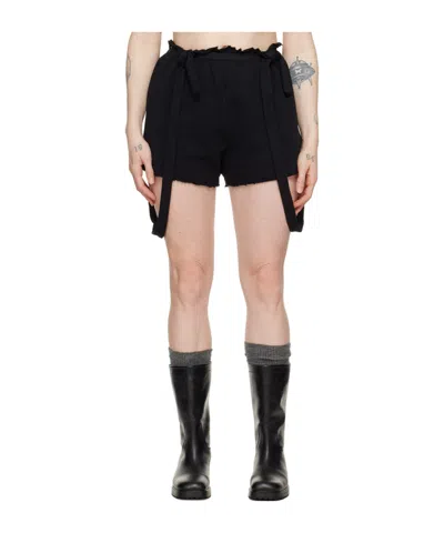 Baserange Elastic Waist Shorts In Black