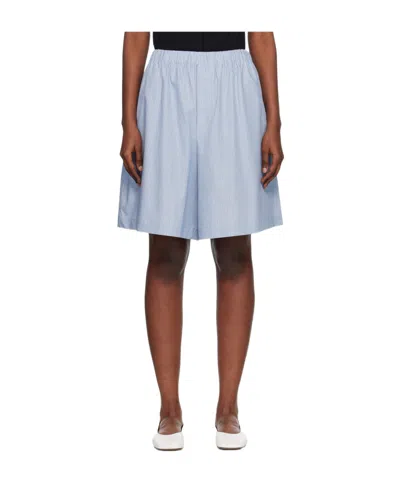 Baserange Elastic Waist Shorts In Blue