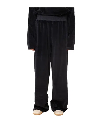 Baserange Elastic Waistband Casual Pants In Blue