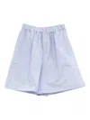 Baserange Elastic Waist Shorts In Blue