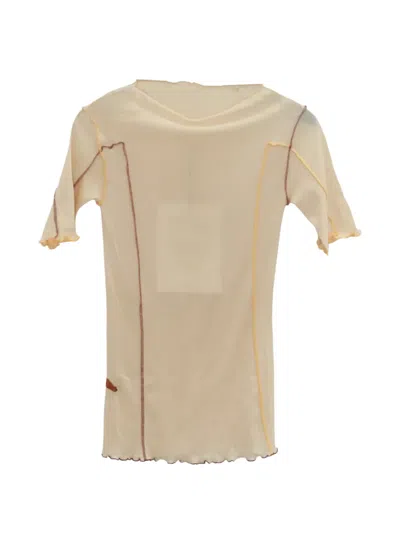 Baserange Exposed-seam T-shirt In Neutral