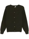 Baserange Fisherman's-knit Cardigan In Green