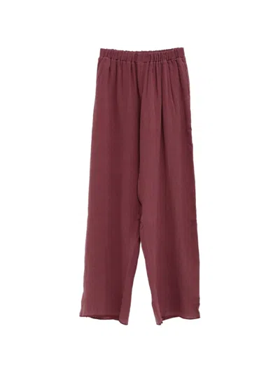 Baserange Folio Elasticated-waistband Trousers In Purple