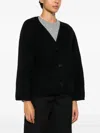 Baserange Fortu Buttoned Jacket In Black