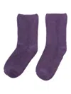 Baserange Fuzzy Socks In Purple