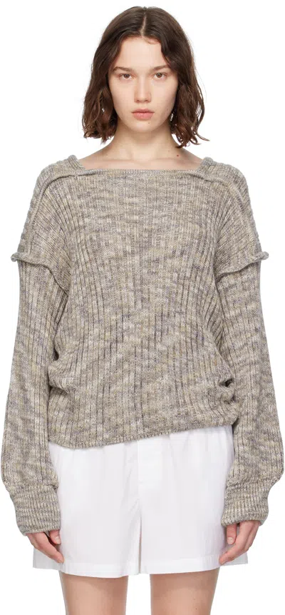 Baserange Gray Construct Sweater