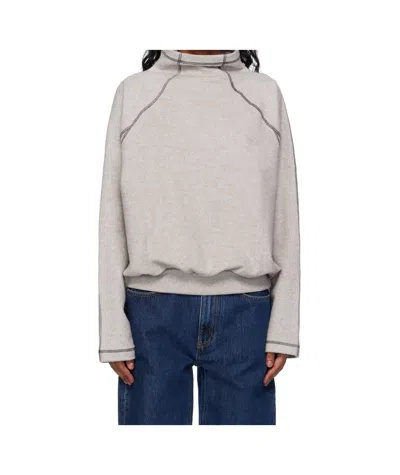 BASERANGE CONTRAST-STITCH SWEATSHIRT