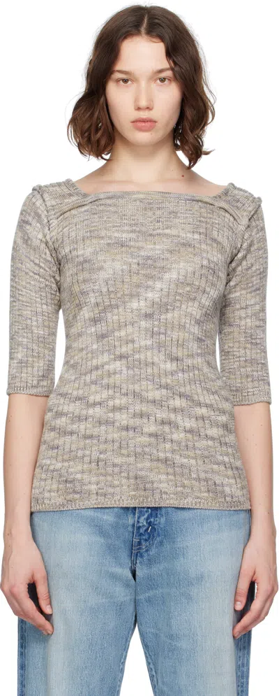 Baserange Gray Zampa 3/4 Sweater
