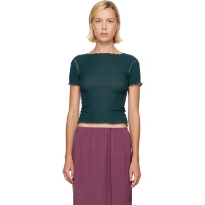 Baserange Green Vein T-shirt In Hirsu Green