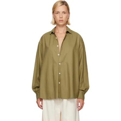 Baserange Green Wild Shirt In Lua Green