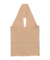 Baserange Tan Cinder Halter Top In Brown