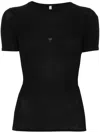 Baserange Heart T-shirt In Black