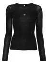 Baserange Heart T-shirt In Black