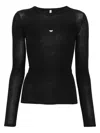 Baserange Heart T-shirt In Black