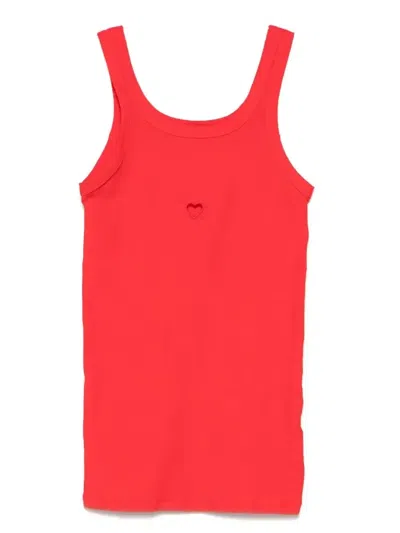Baserange Heart Tank Top In Multicolor