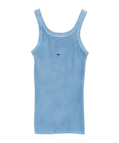Baserange Heart Top In Blue