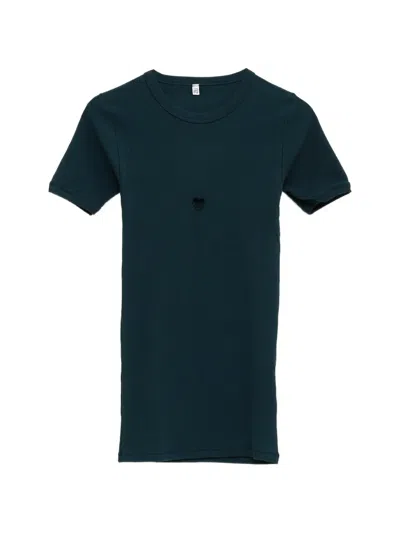 Baserange Heart-cutout Ribbed T-shirt In Multi