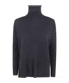 Baserange High-neck Long-sleeved Sweater In Black