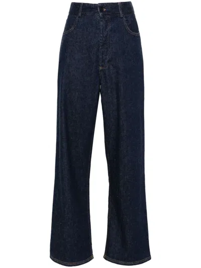 Baserange High-waisted Straight-leg Jeans In Blue