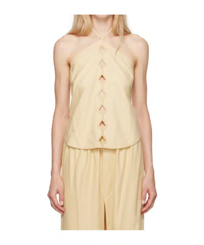 Baserange Hollow Lace Sling In Nude