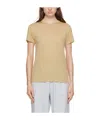 Baserange Item O-neck Short-sleeved T-shirt In Brown