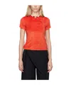 Baserange Item O-neck Short-sleeved T-shirt In Red
