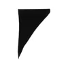 Baserange Knitted Triangular Scarf In Black