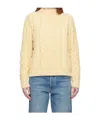 Baserange Off-white Lens Sweater In Yellow