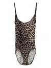 Baserange Leopard-print Bodysuit In Animal Print