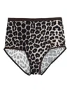 Baserange Leopard Print Briefs In Black