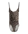 Baserange Leopard-print Bodysuit In Animal Print