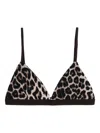 Baserange Leopard-print Triangle Bra In Animal Print