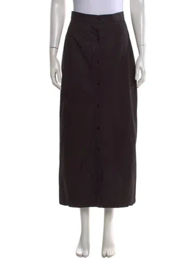 Pre-owned Baserange Long Skirt In Black