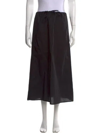 Pre-owned Baserange Long Skirt In Black