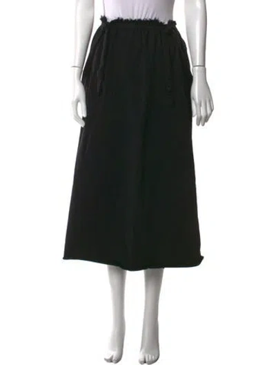 Pre-owned Baserange Long Skirt In Black