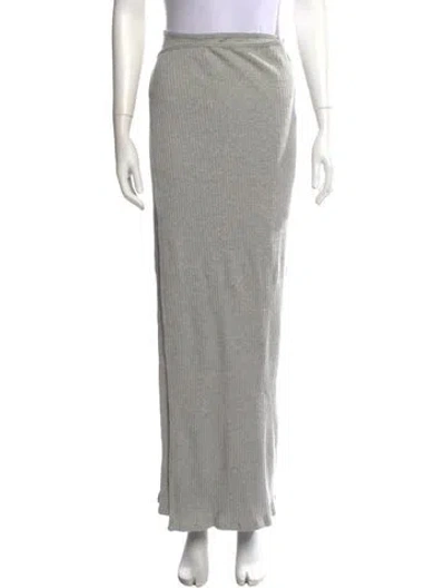 Pre-owned Baserange Long Skirt In Gray
