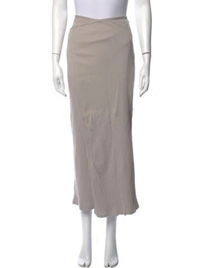 Pre-owned Baserange Long Skirt In Grey