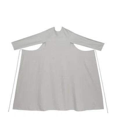 Baserange Long Sleeve Apron Dress In Gray