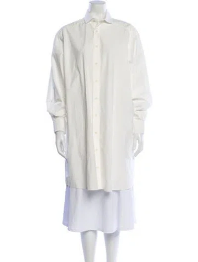 Pre-owned Baserange Long Sleeve Button-up Top In Neutral