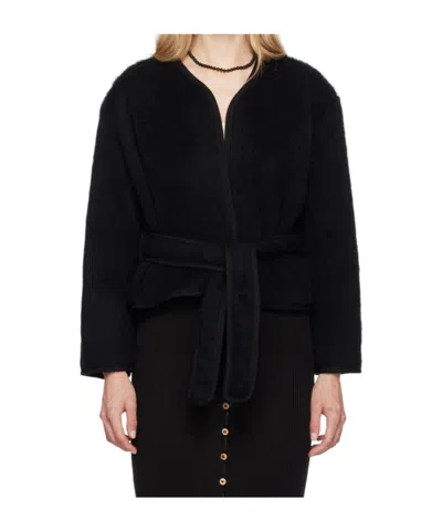 Baserange Long Sleeve Casual Jacket In Black