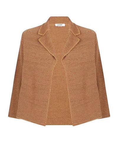 Baserange Long Sleeve Casual Jacket In Camel