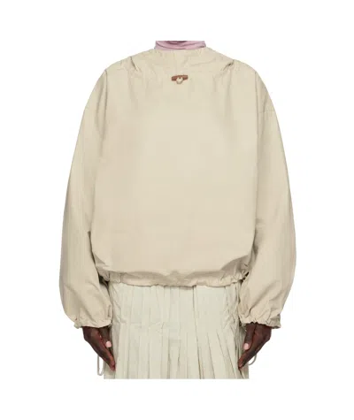 Baserange Long Sleeve Casual Jacket In Nude