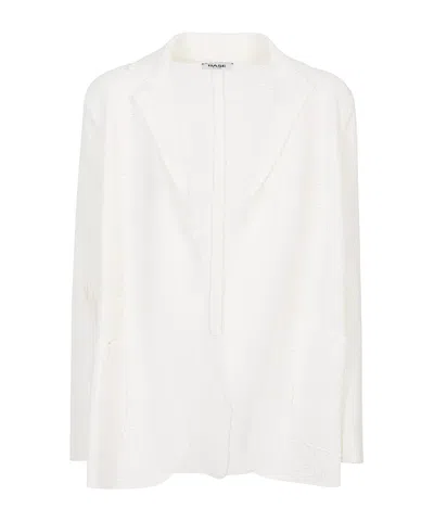 Baserange Long Sleeve Casual Jacket In White