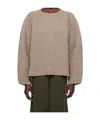 Baserange Taupe Kai Sweater In Nude