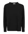 Baserange Long Sleeve Sweater In Black