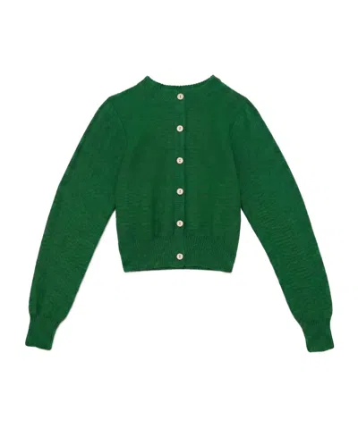 Baserange Long Sleeve Sweater In Green
